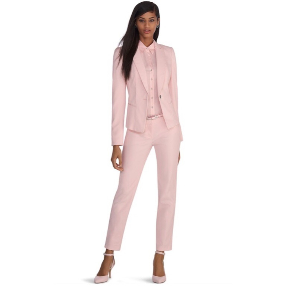 EUC White House Black Market (12) Soft Pink Slim Ankle Pants